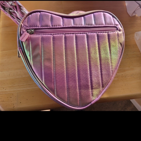 Purple Rainbow Heart-Shaped Crossbody Hkwp Bag - Picture 2 of 6